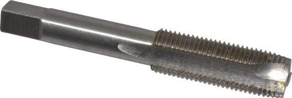 Hertel - 9/16-18 UNF, 3 Flute, Bright Finish, High Speed Steel Spiral Point Tap - Plug Chamfer, Right Hand Thread, 3-19/32" OAL - Exact Tool & Supply