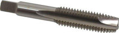 Hertel - 5/8-11 UNC, 3 Flute, Bright Finish, High Speed Steel Spiral Point Tap - Plug Chamfer, Right Hand Thread, 3-13/16" OAL, 3B Class of Fit - Exact Tool & Supply
