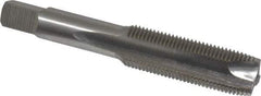 Hertel - 5/8-18 UNF, 3 Flute, Bright Finish, High Speed Steel Spiral Point Tap - Plug Chamfer, Right Hand Thread, 3-13/16" OAL, 3B Class of Fit - Exact Tool & Supply
