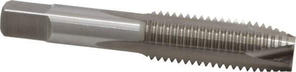 Hertel - 3/4-10 UNC, 3 Flute, Bright Finish, High Speed Steel Spiral Point Tap - Plug Chamfer, Right Hand Thread, 4-1/4" OAL, 2B/3B Class of Fit - Exact Tool & Supply