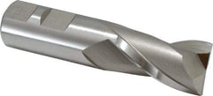 Hertel - 15/16", 1-1/2" LOC, 7/8" Shank Diam, 3-3/4" OAL, 2 Flute, High Speed Steel Square End Mill - Single End, Uncoated, Centercutting - Exact Tool & Supply