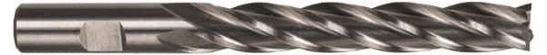 Hertel - 3/4", 3" LOC, 3/4" Shank Diam, 5-1/4" OAL, 4 Flute, Cobalt Square End Mill - Single End, Uncoated, Spiral Flute, 30° Helix, Right Hand Cut, Right Hand Flute - Exact Tool & Supply