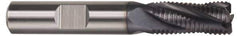 Hertel - 3/4" Diam, Fine Pitch, 4" LOC, 4 Flute Cobalt Roughing Square End Mill - TiCN Finish, 6-1/4" OAL, 3/4" Shank Diam, Single End, 30° Helix - Exact Tool & Supply