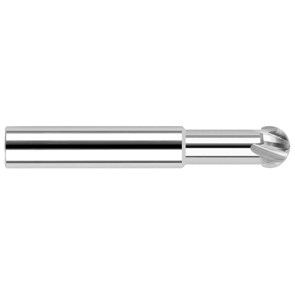 Harvey Tool - 1/8" Diam 220° Wrap Angle 0.084" LOC 4-Flute Uncoated Undercut End Mill - Exact Tool & Supply