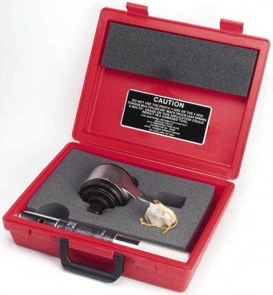 Proto - 1" Output Drive, 2,200 Ft/Lb Max Output, Two Stage Torque Wrench Multiplier - 13.6:1 Gear Ratio, 1:13.7 Effective Multiplier Ratio, 5-3/4" Head Thickness - Exact Tool & Supply
