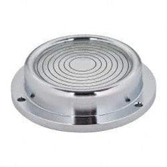 Geier & Bluhm, Inc. - 2-3/4 Inch Base Diameter x 0.69 Inch Overall Height, 7 Circles, Brass Bull's Eye Circular Level - 1/2 Inch Vial Diameter, 1-13/16 Inch Inner Diameter, 0.14 Inch Mounting Hole Diameter, 30 min Sensitivity, -40 to 150°F - Exact Tool & Supply