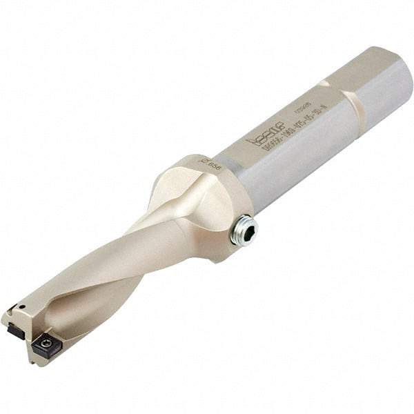 Iscar - 4.31" Max Drill Depth, 3xD, 1-7/16" Diam, Indexable Insert Drill - 2 Inserts, 1-1/2" Shank Diam, Straight Shank - Exact Tool & Supply