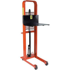 Wesco Industrial Products - 1,000 Lb Capacity, 68" Lift Height, Steel Stacker Manually Operated Lift - Exact Tool & Supply