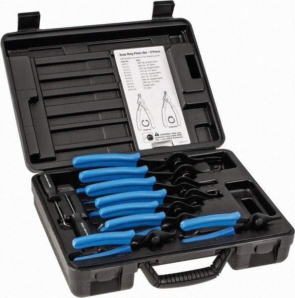 OTC - 10 Piece, Internal/External Snap Ring Pliers Set - For Use with All Vehicles - Exact Tool & Supply