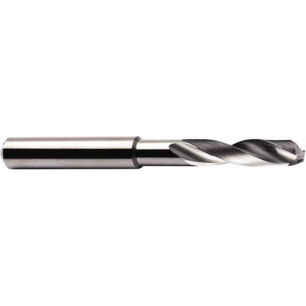 Seco - 1/4" 140° Spiral Flute Solid Carbide Screw Machine Drill Bit - Exact Tool & Supply