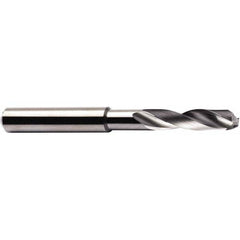 Seco - 1/4" 140° Spiral Flute Solid Carbide Screw Machine Drill Bit - Exact Tool & Supply