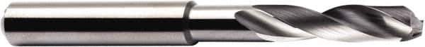 Seco - 7.6mm 140° Spiral Flute Solid Carbide Screw Machine Drill Bit - Multilayer TiAlN Finish, Right Hand Cut, 1.614" Flute Length, 3.11" OAL, Through Coolant - Exact Tool & Supply