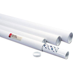 Quality Park - Boxes & Crush-Proof Mailers; Type: White Mailing Tube ; Width (Inch): 12-5/16 ; Length (Inch): 36 ; Height (Inch): 36-5/8 ; Diameter (Inch): 3 ; Color: White - Exact Tool & Supply