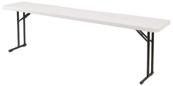 NPS - 61" Long x 18" Wide x 29-1/2" High, Lightweight Folding Table - Speckled Gray - Exact Tool & Supply
