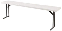 NPS - 61" Long x 18" Wide x 29-1/2" High, Lightweight Folding Table - Speckled Gray - Exact Tool & Supply