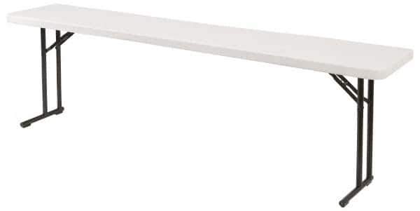 NPS - 72" Long x 18" Wide x 29-1/2" High, Lightweight Folding Table - Speckled Gray - Exact Tool & Supply