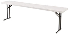 NPS - 72" Long x 18" Wide x 29-1/2" High, Lightweight Folding Table - Speckled Gray - Exact Tool & Supply