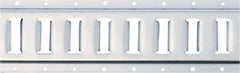 Erickson Manufacturing - Steel Horizontal E-Track - 5" Long, Galvanized Finish, 6,000 Lb Capacity - Exact Tool & Supply