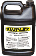 TK Simplex - 1 Gal Jug Mineral Hydraulic Oil - -50 to 120°F, ISO 32, 150 to 155 SUS at 100°F - Exact Tool & Supply