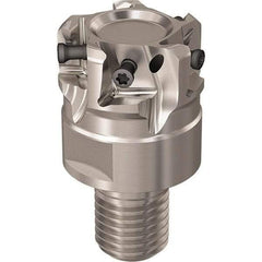 Seco - 40mm Cut Diam, 12mm Max Depth of Cut, 40mm OAL, Indexable Square Shoulder Slot Milling End Mill - M20 Modular Connection, 90° Lead Angle, Through Coolant, Series R217.94 - Exact Tool & Supply