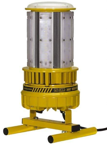 Probuilt Lighting - 120 Volt, 120 Watt, Electric, LED Portable Floor Work Light - 1,524mm Cord, 1 Head, 15,000 Lumens, Steel, 16" Long x 8" Wide x 9" High - Exact Tool & Supply