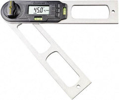 Starrett - 0.1° Resolution Combination Protractor & Inclinometer - 360° Range - Exact Tool & Supply