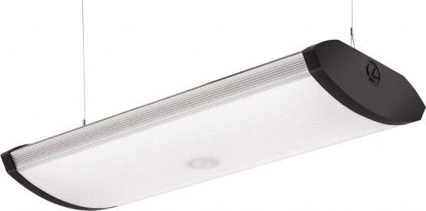 Lithonia Lighting - 0 Lamps, 80 Watts, LED, Shoplight Fixture - 3-1/2" Long x 3-1/4" High x 10-7/16" Wide, 120 Volt, Aluminum Housing - Exact Tool & Supply