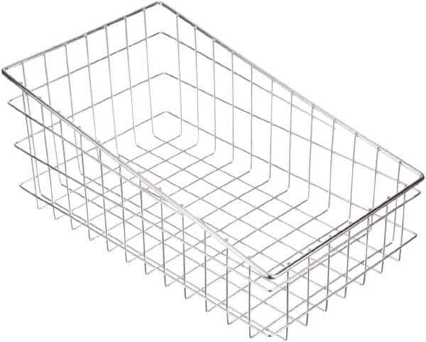 Marlin Steel Wire Products - 18-1/2" Deep, Rectangular Steel Wire Basket - 11" Wide x 8" High - Exact Tool & Supply