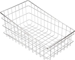 Marlin Steel Wire Products - 18-1/2" Deep, Rectangular Steel Wire Basket - 11" Wide x 8" High - Exact Tool & Supply