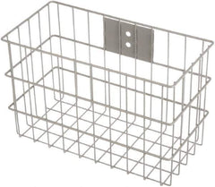 Marlin Steel Wire Products - 7" Deep, Rectangular Steel Wire Basket - 14" Wide x 9" High - Exact Tool & Supply
