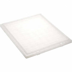 Quantum Storage - Tote & Storage Container Lids Width (Decimal Inch): 4.0 Length (Decimal Inch): 20.5 - Exact Tool & Supply