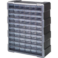 Quantum Storage - 60 Drawer, Small Parts Drawer Cabinet System - 18-3/4" Deep x 6-1/4" Wide x 15" High - Exact Tool & Supply