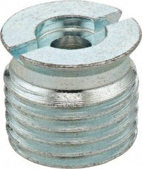 Umeta - Straight Head Angle, 1/4 NPTF Steel Flush-Style Grease Fitting - 9/16" Overall Height, Zinc Plated Finish - Exact Tool & Supply