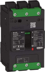 Square D - 15 Amp, 347 VAC, 1 Pole, Panel Mount B-Frame Circuit Breaker - Thermal-Magnetic Trip, 100 kA at 240 VAC, 25 kA at 347 VAC, 65 kA at 277 VAC Breaking Capacity, 14-2/0 AWG - Exact Tool & Supply