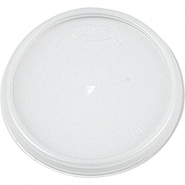 DART - Plastic Lids, 4 oz Cups - Translucent - Exact Tool & Supply