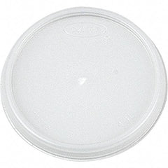 DART - Plastic Lids, 4 oz Cups - Translucent - Exact Tool & Supply
