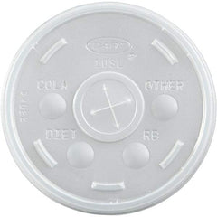 DART - Plastic Cold Cup Lids, 10 oz - Translucent - Exact Tool & Supply