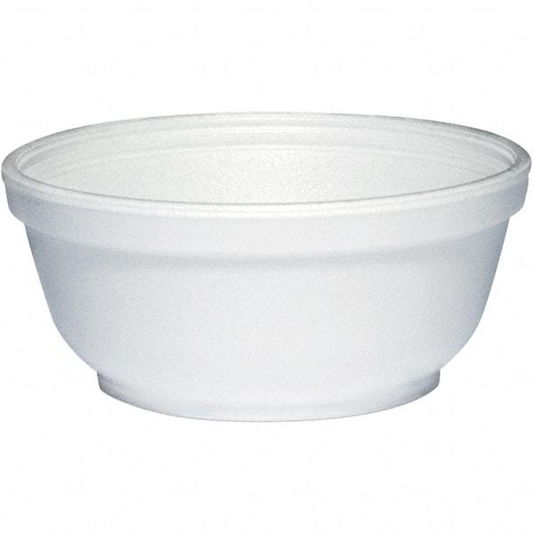DART - Foam Dinnerware, Bowl, 8 oz - White - Exact Tool & Supply