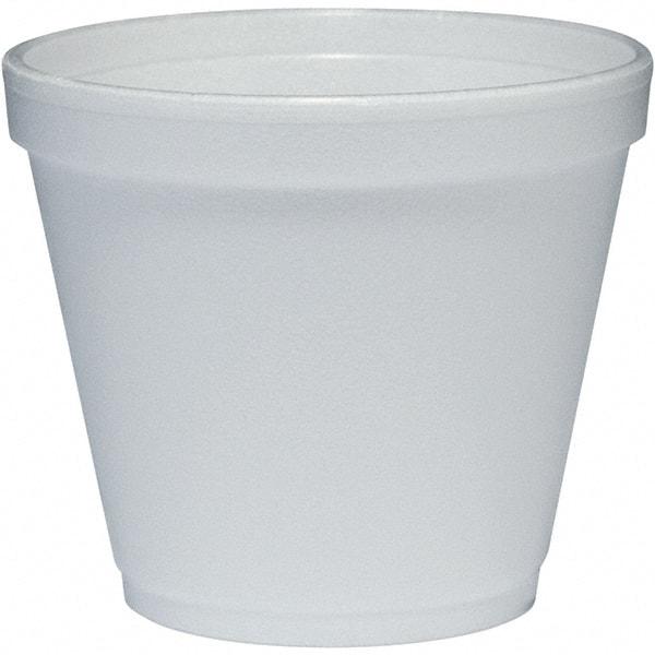 DART - Foam Food Containers, Foam, 8 oz - White - Exact Tool & Supply