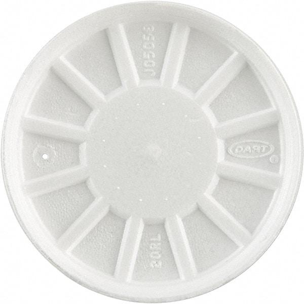 DART - Foam Lids, Fits 6-32 oz Cups - White - Exact Tool & Supply