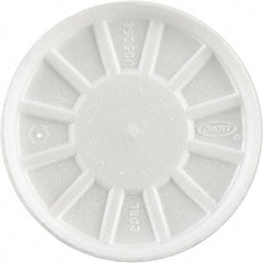 DART - Foam Lids, Fits 6-32 oz Cups - White - Exact Tool & Supply