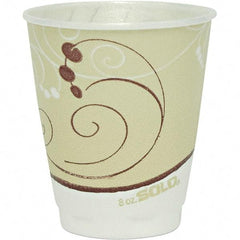 Solo - 8 oz Foam Hot/Cold Drink Cups - Tan - Exact Tool & Supply