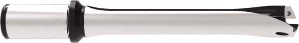 Allied Machine and Engineering - Series 29, 29 to 31.99mm Diam, 1-1/4" Diam Straight Shank with Flange, Straight Flute Spade Drill - 6-19/64" Max Depth, 10.2979" OAL, Standard Length, Through Coolant - Exact Tool & Supply