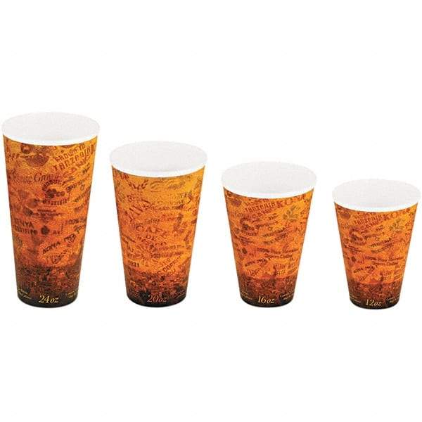 DART - Foam Hot/Cold Cups, 20 oz - Black, Brown - Exact Tool & Supply