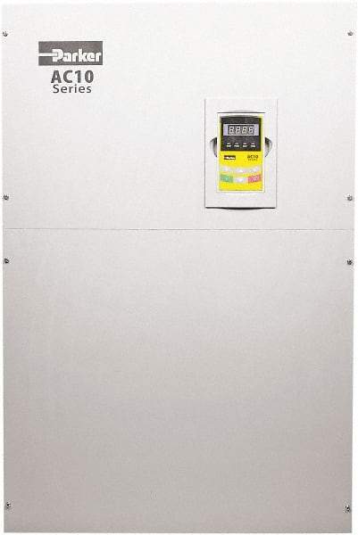 Parker - Three Phase, 460 Volt, 225 hp, Variable Frequency Drive - 20.32" Wide x 12.83" Deep x 30" High, IP20 - Exact Tool & Supply