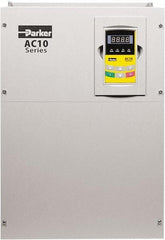 Parker - Three Phase, 460 Volt, 100 hp, Variable Frequency Drive - 14.17" Wide x 10.43" Deep x 21" High, IP20 - Exact Tool & Supply