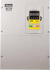 Parker - Three Phase, 460 Volt, 50 hp, Variable Frequency Drive - 12.4" Wide x 9.21" Deep x 18" High, IP20 - Exact Tool & Supply