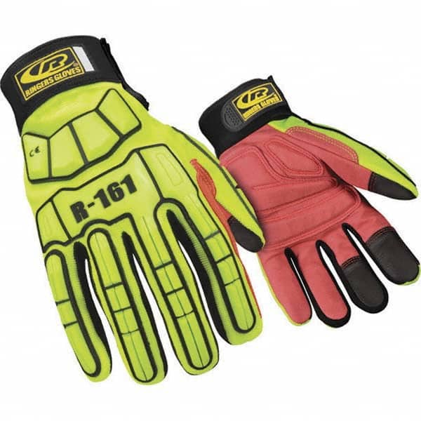 Ringers Gloves - Size M (9) Spandex High Visibility Work Gloves - Exact Tool & Supply