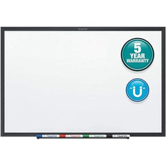 Quartet - 18" High x 24" Wide Magnetic Dry Erase Board - Steel, Includes Dry-Erase Marker & Mounting Kit - Exact Tool & Supply