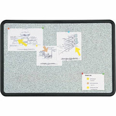 Quartet - 24" High x 36" Wide Fabric Bulletin - High-Density Foam, Includes Mounting Kit - Exact Tool & Supply